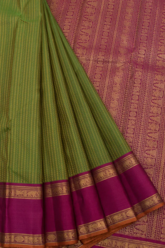 Green Kanjivaram Jacquard Silk Saree